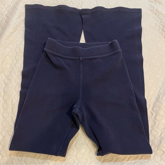 Offline by Aerie Blue Knit Yoga Pants Y2K Women’s Flare Small Bell Bottom Cotton - Picture 2 of 10